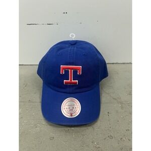 Mitchell And Ness Texas Rangers Blue Adjustable Baseball Cap Dad Hat